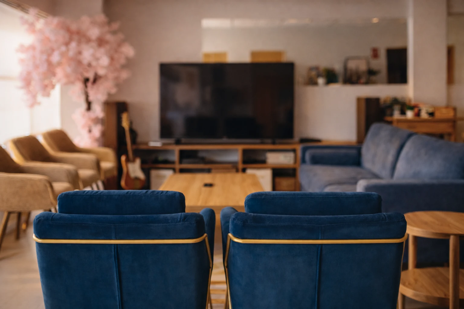 Lounge area of the studio